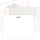Luxury Elizabeth Flat Note Card Collection on Triple Thick Stock Image 3 of 4